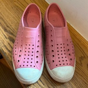 Pink native shoes
